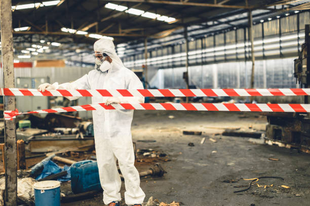 Professional Biohazard technician working in Litchfield Park, AZ